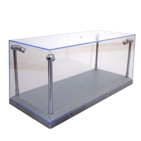 189922 Display Case Silver-grey with light 16-cm