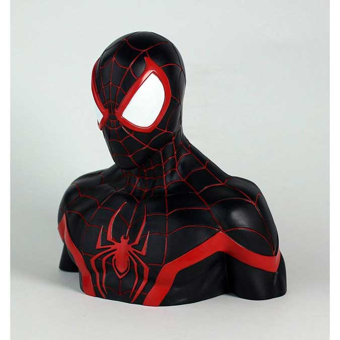 boycot Verbinding gips BBSM016 Spiderman Miles Morales Bust Bank 20-cm - Action Figure Playground