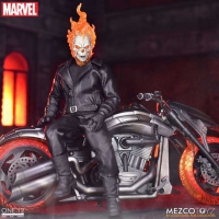 76690 Mezco One-12 Ghost Rider w Bike (sound and light)