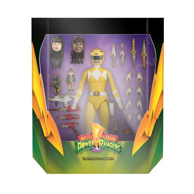 POWRW01-PPT-01 Power Rangers Ultimates Yellow Ranger 18-cm